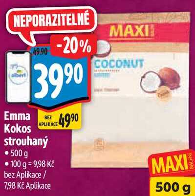 Emma Kokos strouhaný, 500 g