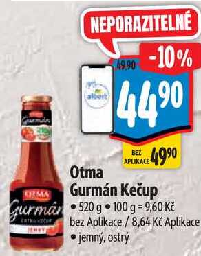 Otma Gurmán Kečup, 520 g