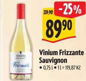 Vinium Frizzante Sauvignon, 0,75 l