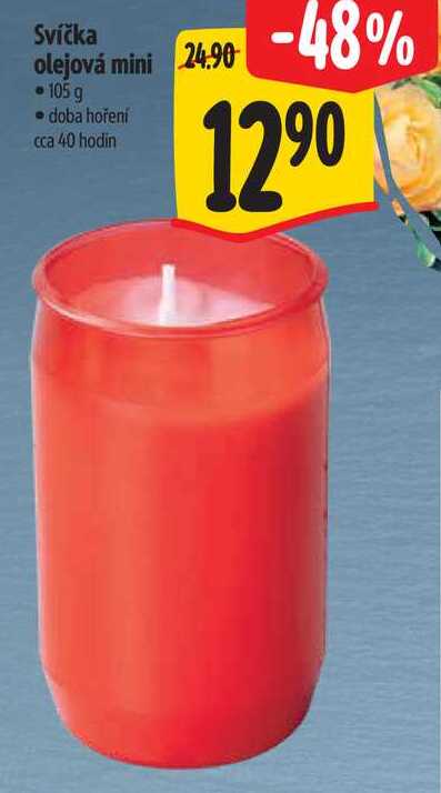 Svíčka olejová mini, 105 g