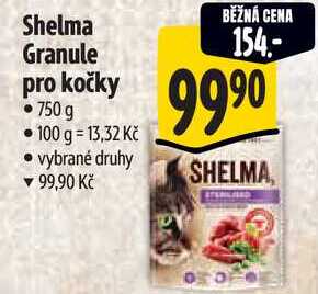 Shelma Granule pro kočky, 750 g