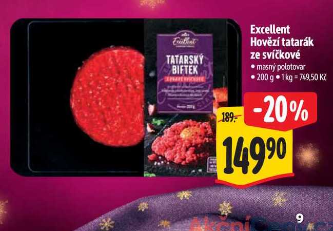 Excellent Hovězí tatarák ze svíčkové 200 g