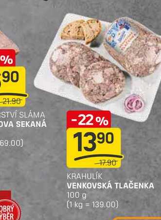 VENKOVSKÁ TLAČENKA 100 g