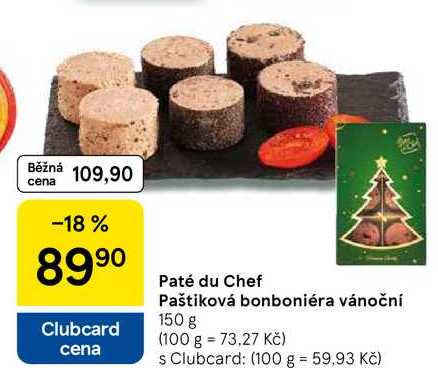 Paté du Chef Paštiková bonboniéra vánoční, 150 g