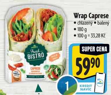 Wrap Caprese, 180 g