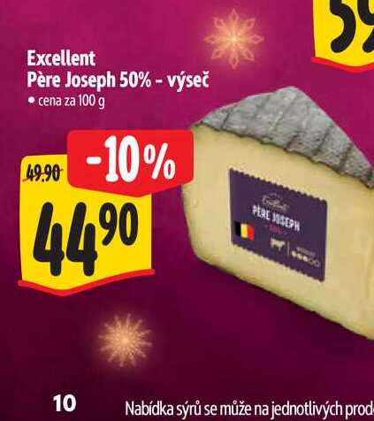 Excellent Père Joseph 50% - výseč 100 g