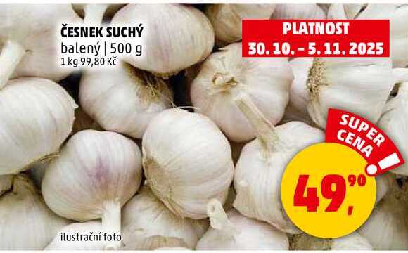 ČESNEK SUCHÝ, 500 g