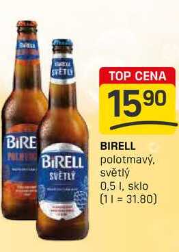 BIRELL polotmavý světlý 0,5l