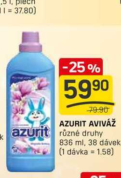 AZURIT AVIVÁŽ různé druhy 836 ml, 38 dávek