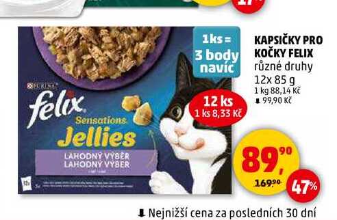 KAPSIČKY PRO KOČKY FELIX, 12x 85 g