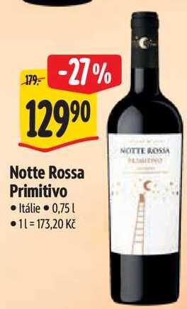 Notte Rossa Primitivo, 0,75 l