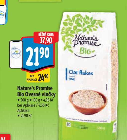 Nature's Promise Bio Ovesné vločky 500 g