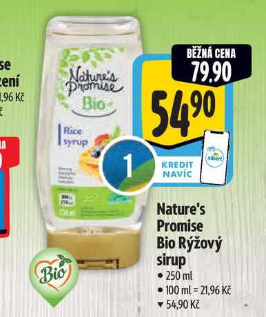 Nature's Promise Bio Rýžový sirup  250 ml