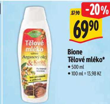 Bione Tělové mléko, 500 ml