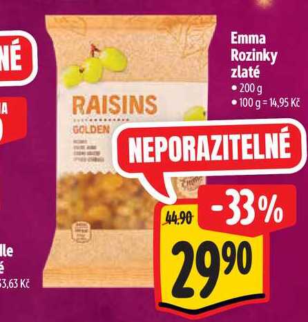Emma Rozinky zlaté  200 g