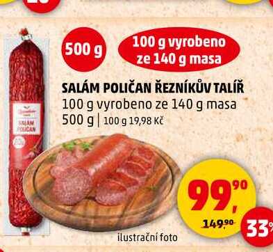 SALÁM POLIČAN ŘEZNÍKŮV TALÍŘ, 500 g