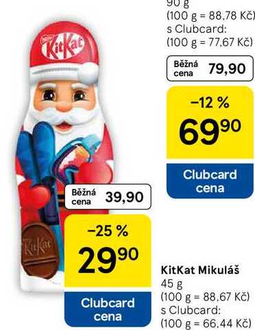 KitKat Mikuláš, 45 g