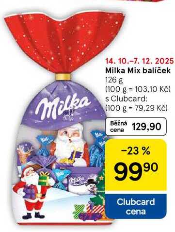 Milka Mix balíček, 126 g