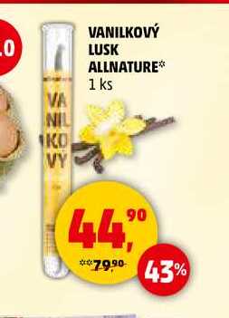 VANILKOVÝ LUSK ALLNATURE, 1 ks