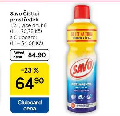 Savo Čisticí prostředek, 1.2 l
