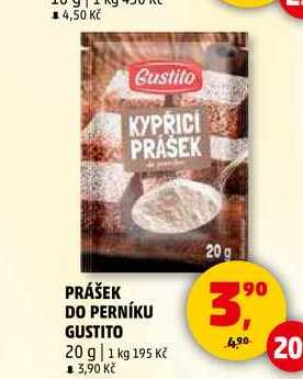 PRÁŠEK DO PERNÍKU GUSTITO, 20 g