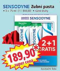 SENSODYNE Zubní pasta, 3x 75 ml