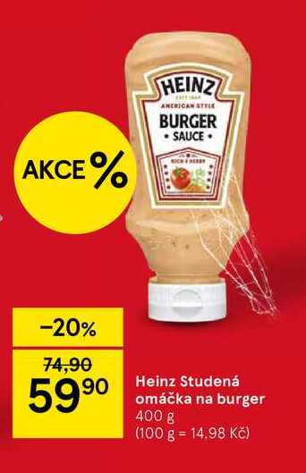 Heinz Studená omáčka na burger, 400 g