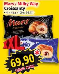 Mars/Milky Way Croissanty, 4x 48 g