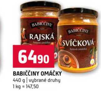 BABIČČINY OMÁČKY 440 g