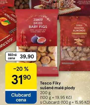 Tesco Fíky sušené malé plody, 200 g   