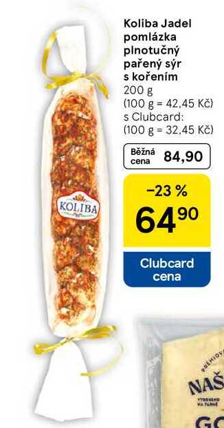 Koliba Jadel pomlázka plnotučný pařený sýr s kořením, 200 g
