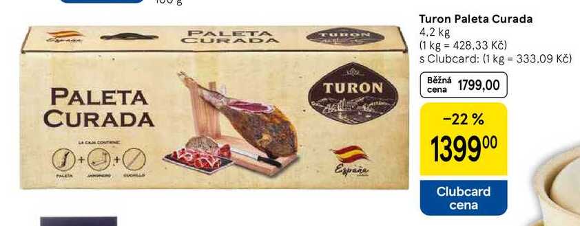 Turon Paleta Curada, 4.2 kg