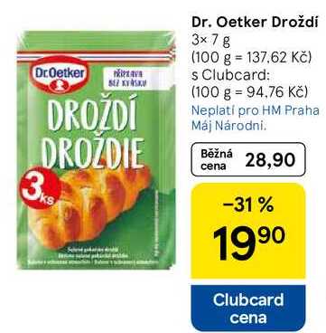 Dr. Oetker Droždí, 3x 7 g