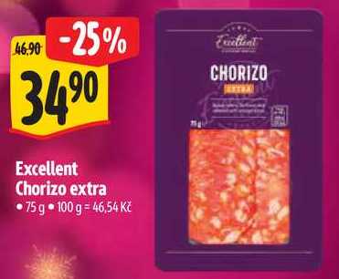 Excellent Chorizo extra, 75 g