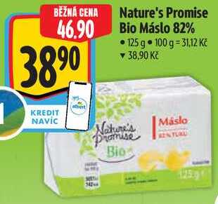 Nature's Promise Bio Máslo 82%, 125 g