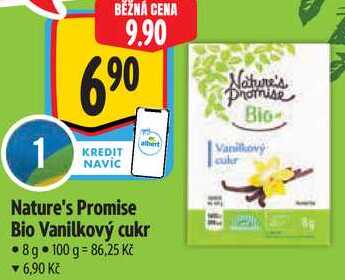 Nature's Promise Bio Vanilkový cukr,8 g