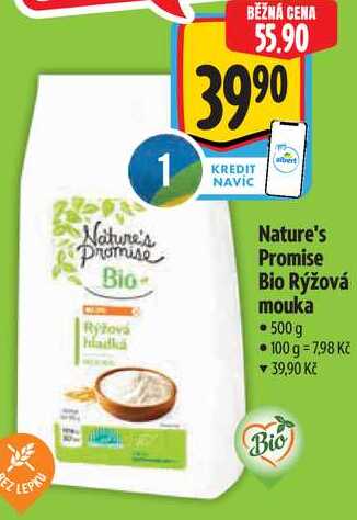 Nature's Promise Bio Rýžová mouka, 500 g