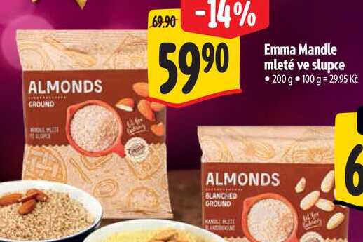 Emma Mandle mleté ve slupcee, 200 g