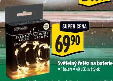 Světelný řetěz na baterie