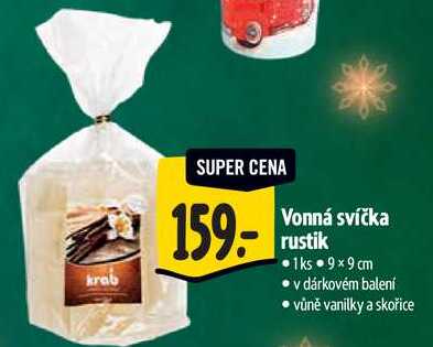 Vonná svíčka rustik