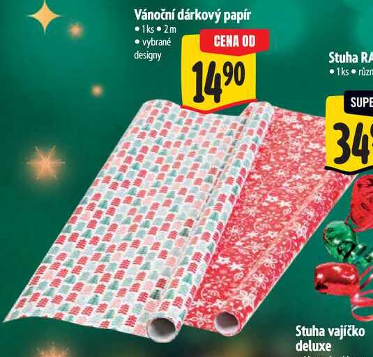 Vánoční dárkový papír