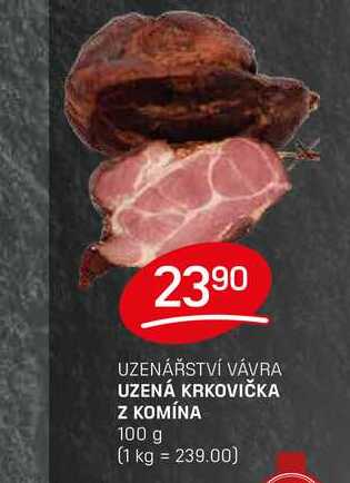 UZENÁ KRKOVIČKA Z KOMÍNA 100 g