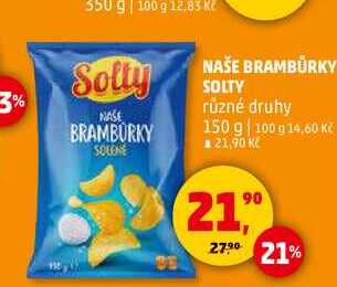 NAŠE BRAMBŮRKY SOLTY, 150 g