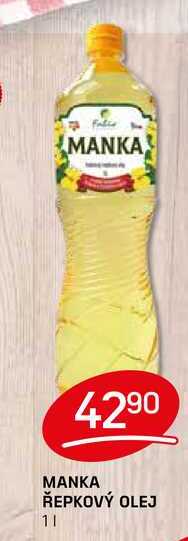 MANKA ŘEPKOVÝ OLEJ 1l