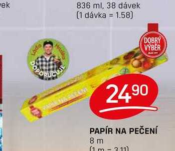 PAPÍR NA PEČENÍ 8 m