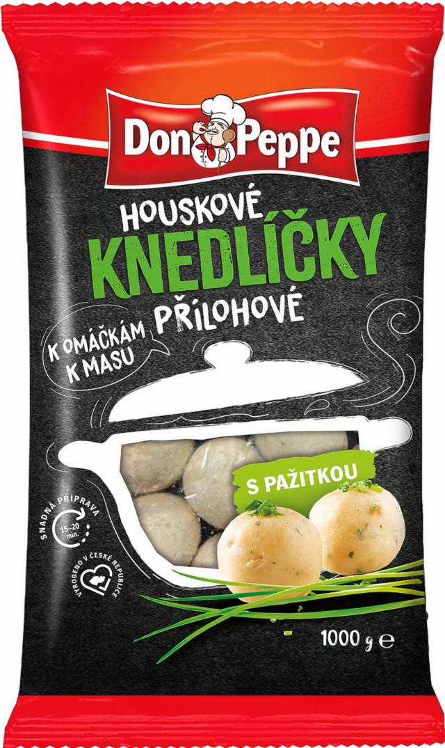 Don Peppe Houskové přílohové knedlíčky s pažitkou