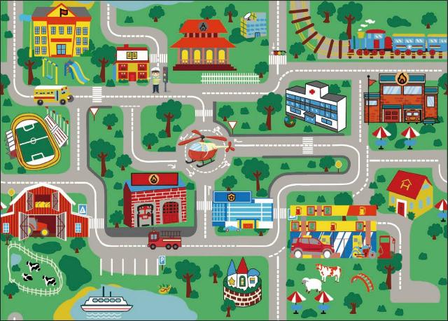 Hrací podložka rozměry: 95 x 135 cm