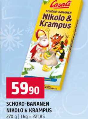 SCHOKO-BANANEN NIKOLO & KRAMPUS 270 g