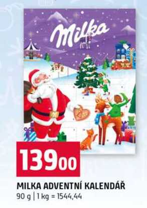 MILKA ADVENTNÍ KALENDÁŘ 90 g