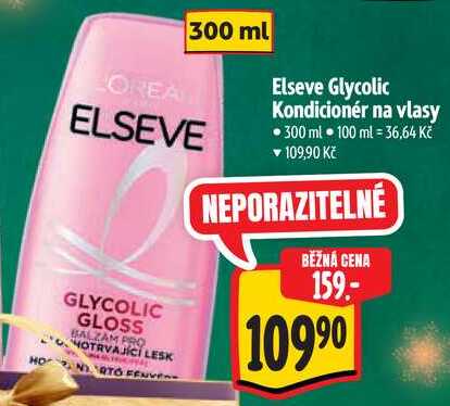 Elseve Glycolic Kondicionér na vlasy, 300 ml